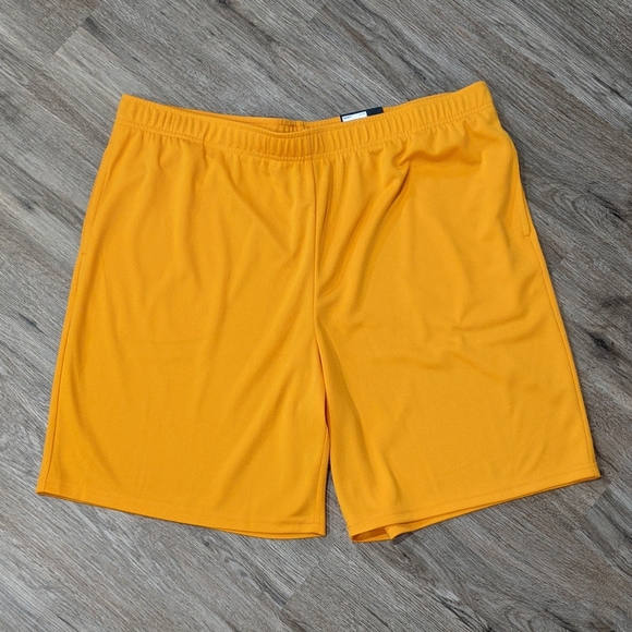 TEK GEAR MEN'S GOLD ATHLETIC MESH SHORTS SIZE XXL - Picture 1 of 5